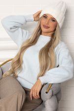 Шапка двухслойная Зимние деньки (молочная) Ш24-4М LT Collection