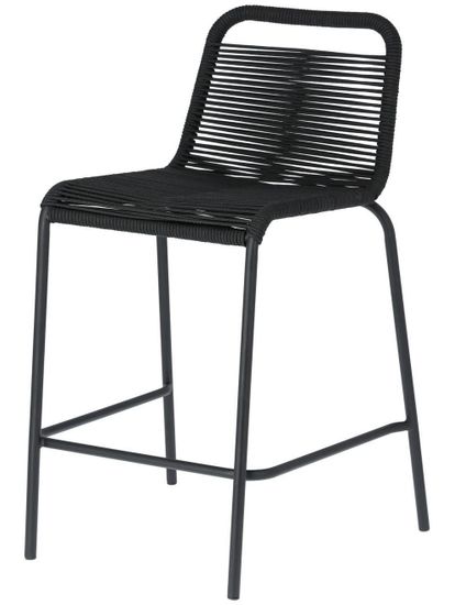 Полубарный стул Glenville 62 см черный