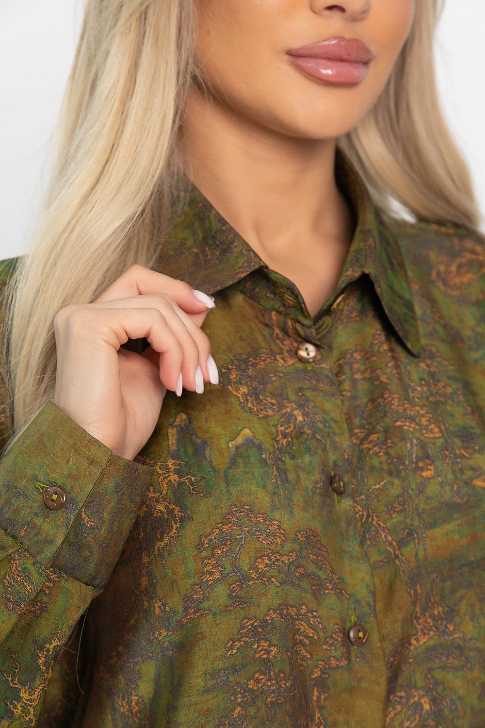 Блуза Тайна очарования (зеленая) Б14434-5М LT Collection