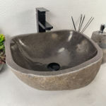Каменная раковина из речного камня RS-05500 (41*36*18) 0856 из натурального камня
