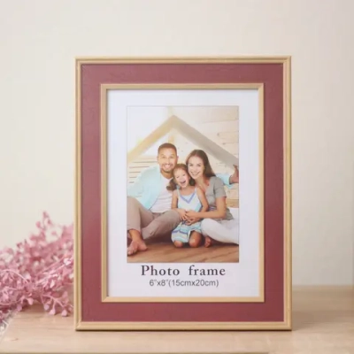 Фоторамка 15*20см «Торонто» бордовый, пластик