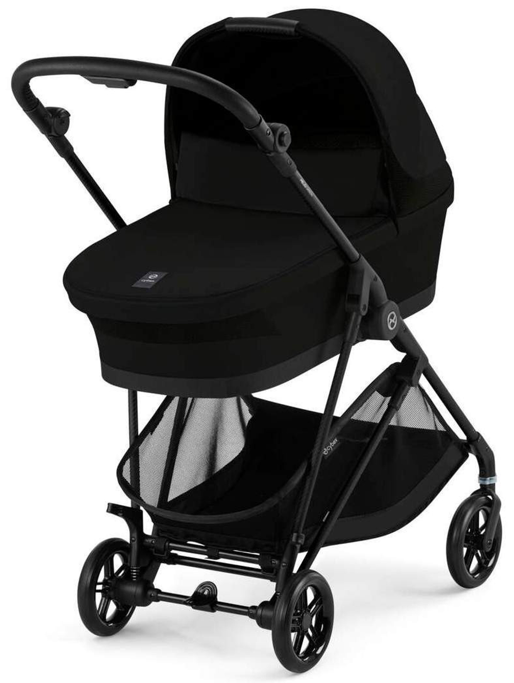 Коляска Cybex Melio Carbon 2 в 1 Almond Beige/Magic Black с дождевиками