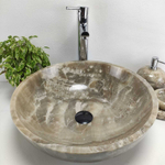 Раковина из оникса Bowl Grey Medium TinLip BO-61043 45*45*17