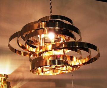 дизайнерский латунный светильник  RING lights 2  by HENGE