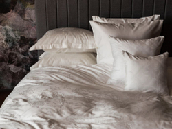 Подушка-думочка платиновый 40x40 German Grass Сияние Белый