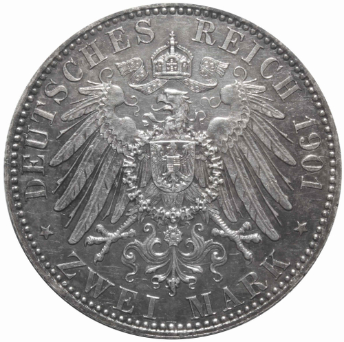 2 марки 1901 Германия-Пруссия (200 лет династии) AU