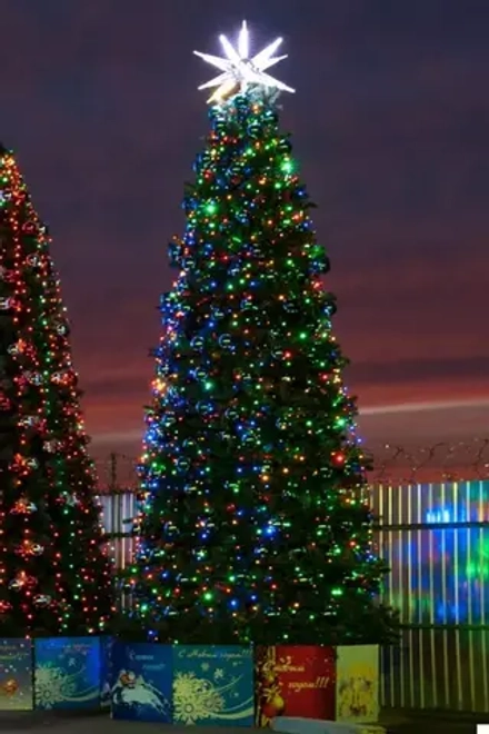 Комплект освещения Динамика для елей высотой 13 м., 3000 LED, 20 шт.*15 м., Green Trees (Dinamika13)