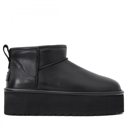 UGG Classic Ultra Mini Platform Leather Black