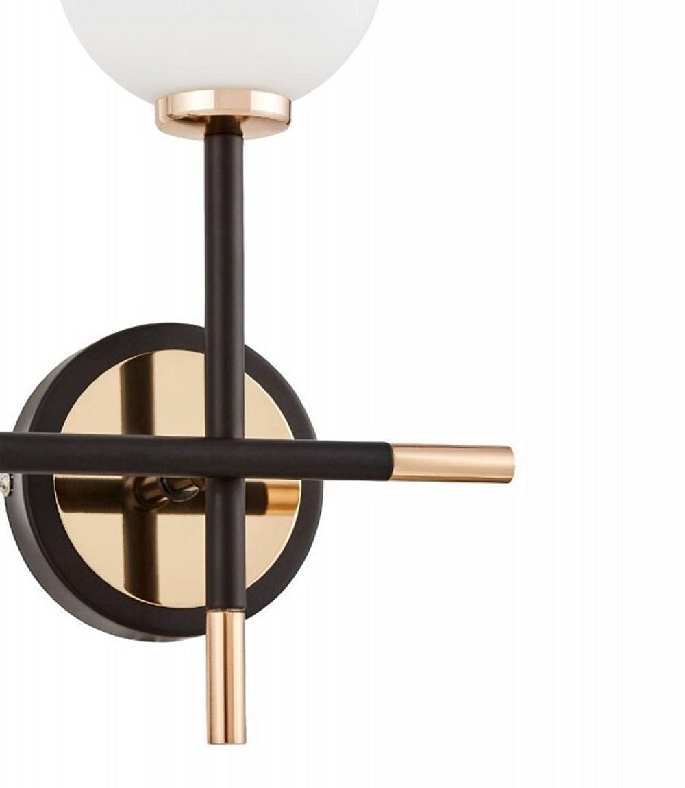 Бра LUMINA DECO Marsiada LDW 6033N-2 BK+FGD