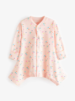 Боди с длинным рукавом для малышей с дисплазией тазобедренного сустава Next N44-461, 3 шт., Белый, Розовый