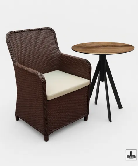 Уличное плетеное кресло Barcelona