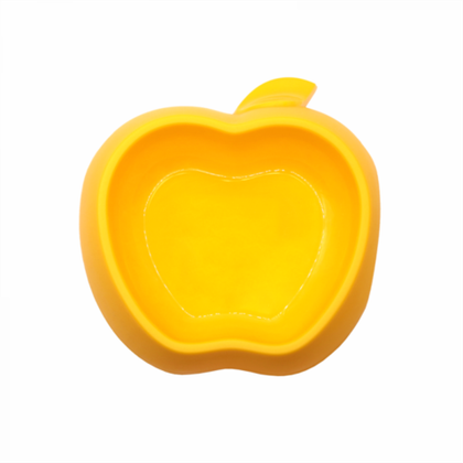 МОСЬКИ-АВОСЬКИ Миска пластиковая для животных Яблоко, желтая, 0,5 л