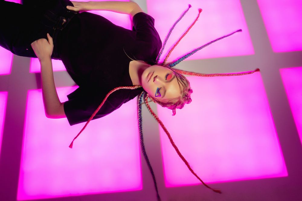 Декоративный гель для лица, волос и тела Color Gel Pink