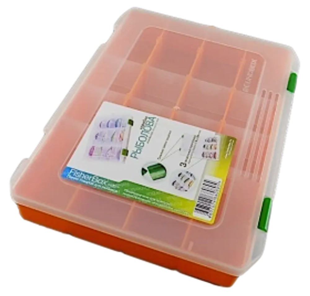 Коробка FisherBox 250 оранж. 5-29отд. 250х190х2мм (малая) FB-B250or