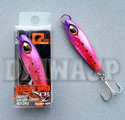 Пилькер TSURUGIYA GAN JIG 28g Purple Pink Iwashi