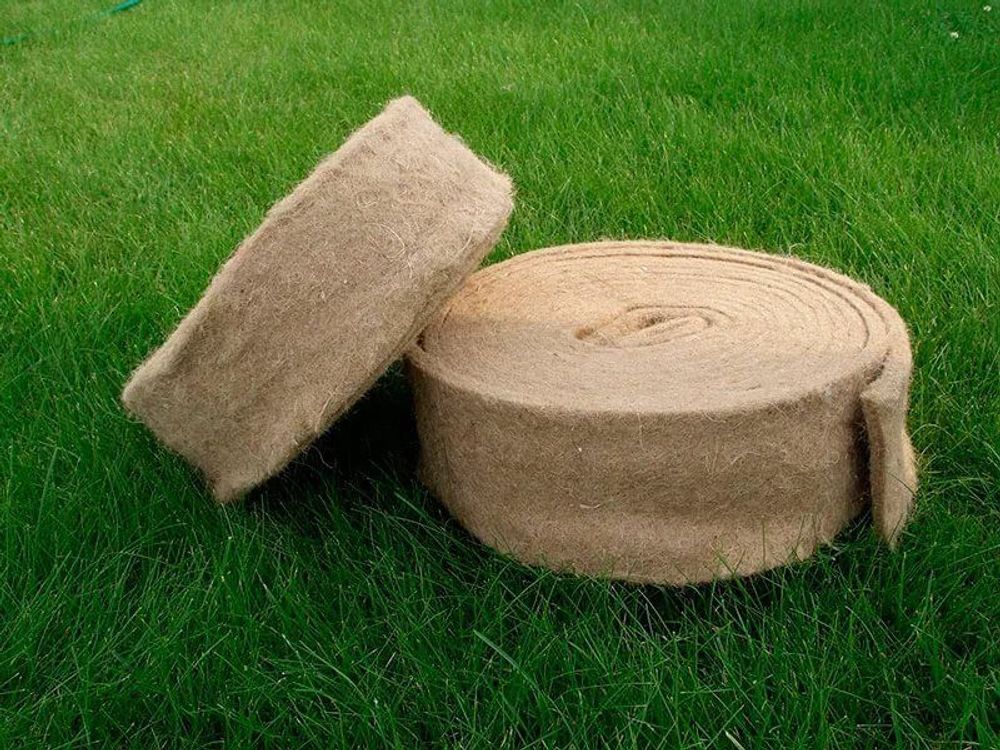 Джутовый ватин 0,10*20м толщина 10мм---