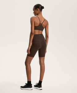 OYSHO Легинсы-велосипедки Comfortlux с высокой посадкой длиной 20 см, темно-коричневый