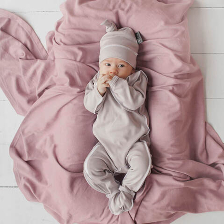 Плед-пелёнка Mjölk Пыльный розовый