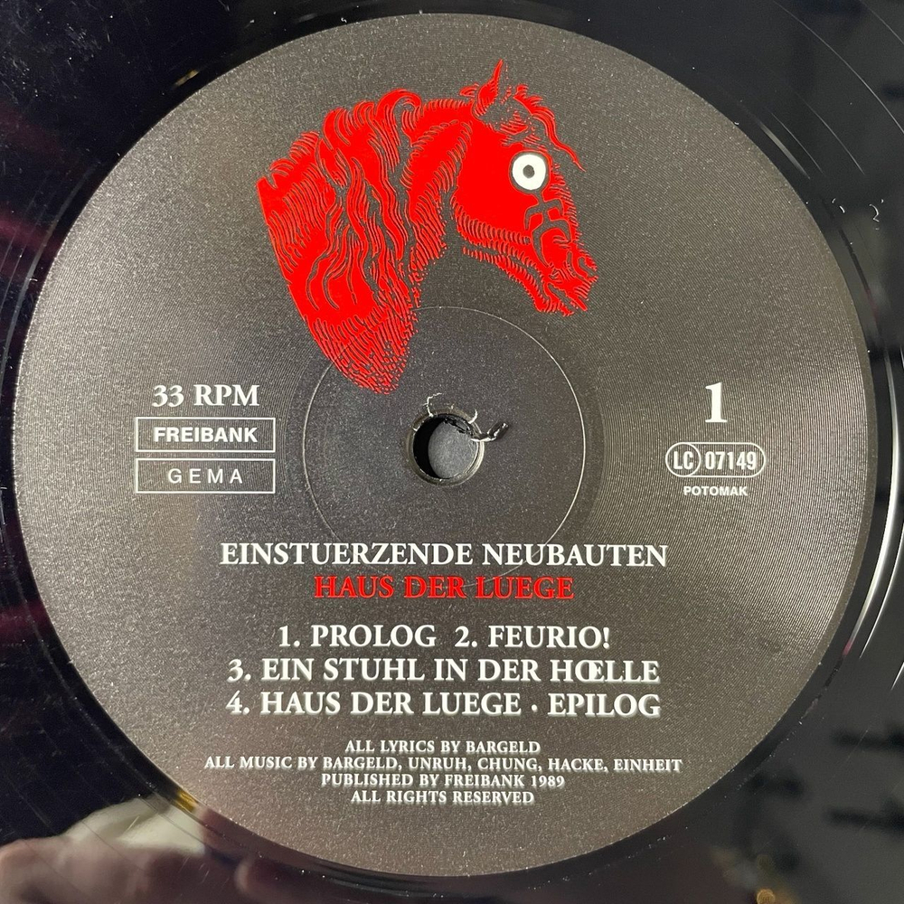 Винтажная виниловая пластинка LP Einsturzende Neubauten Haus Der Luege (Germany 2010)