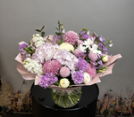 Букет цветов «Фиолетовая пудра»