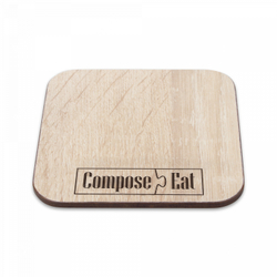 Подставка под кружку 10х10см ComposeEat Everyday дуб светлый