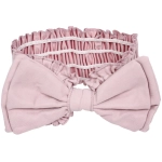 Повязка на голову косметическая «ДАЙМОНД РУШ», бантик, цвет белый, пудровый, небесный и лиловый, 20*7см (ZIP пакет)