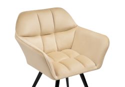 Кресло Ямес крутящееся бежевый / черный глянец
