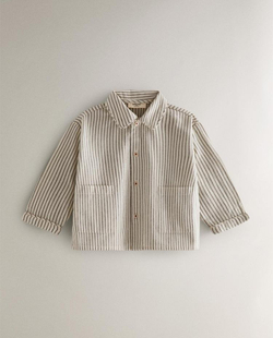 ZARA HOME ДЕТСКАЯ ПИЖАМА НА РОЖДЕСТВЕНСКУЮ ТЕМАТИКУ В ПОЛОСКУ, ЖЕЛТОВАТО-БЕЛЫЙ