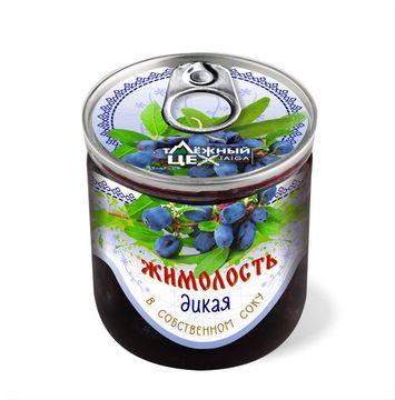 Жимолость дикая в собственном соку 0,2л.