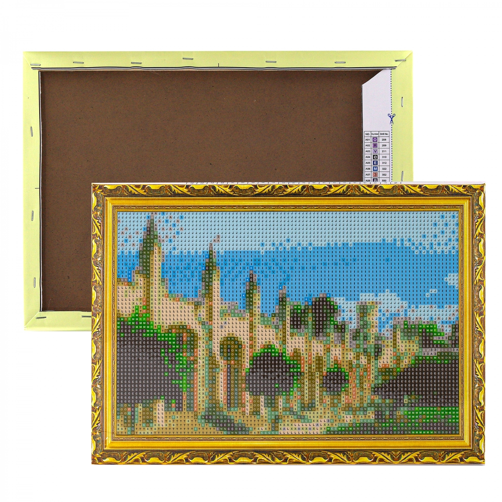 Алмазная мозаика Alingar, на подрамнике, с полным заполнением, (глянц), 20х30 см, 20 цветов, "Кисловодск. Нарзанная галерея"