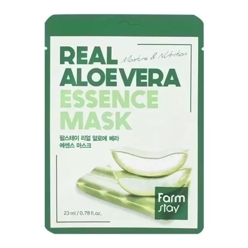 Тканевая маска для лица с экстрактом алое FarmStay Real Aloe Vera Essence Mask