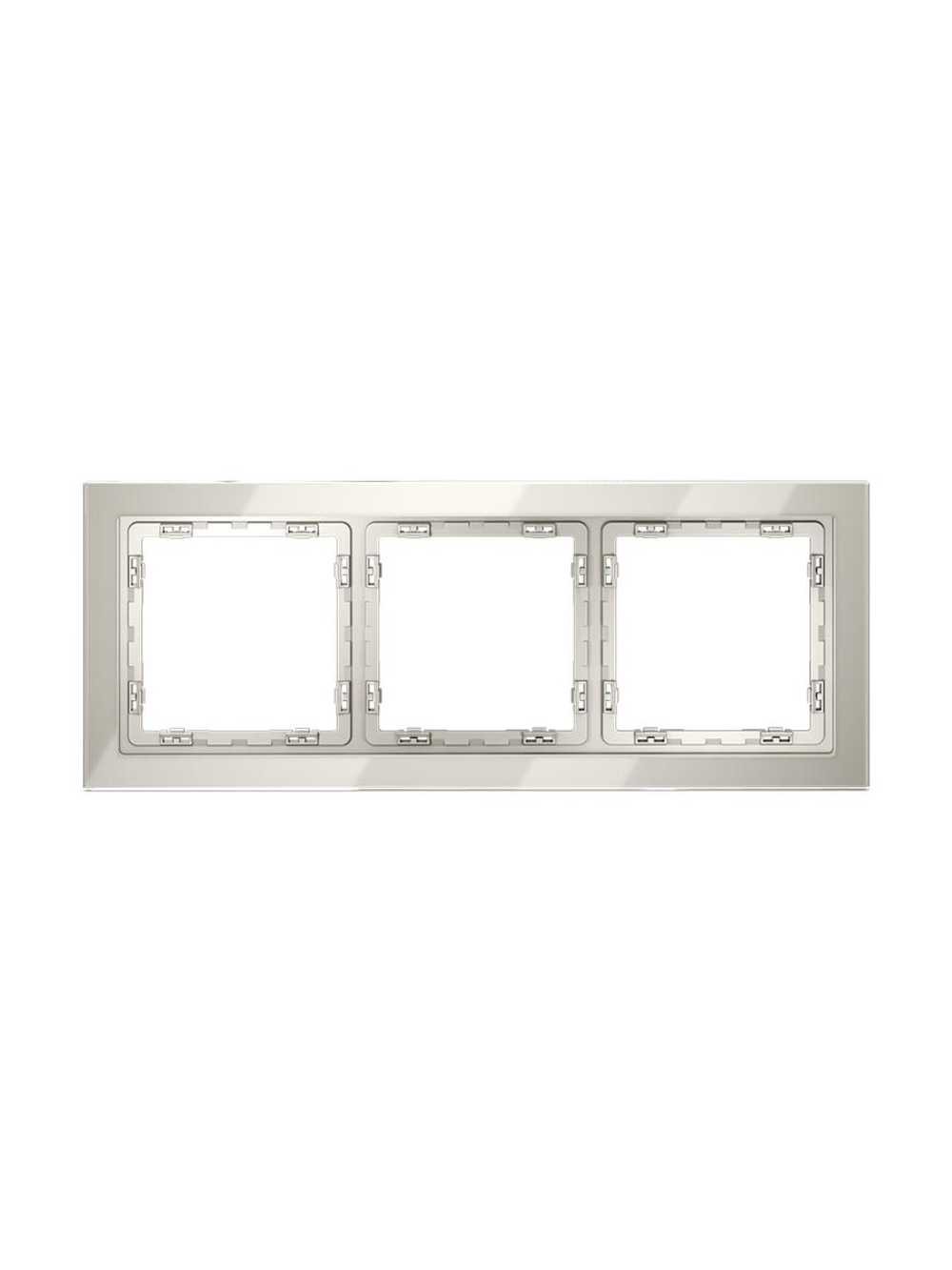 Рамка 3-м S70 стеклян. кашемир Voltum VLS110303