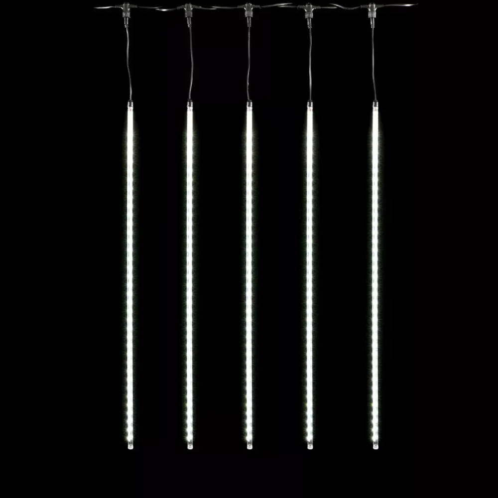 Гирлянда Тающие сосульки 5*1 м., 24V., 480 холодных белых LED ламп, коннектор, черный ПВХ, LTC (CCL480-10-1W)