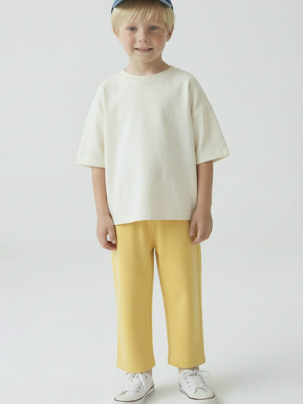 Брюки детские POINT желтый/молочный