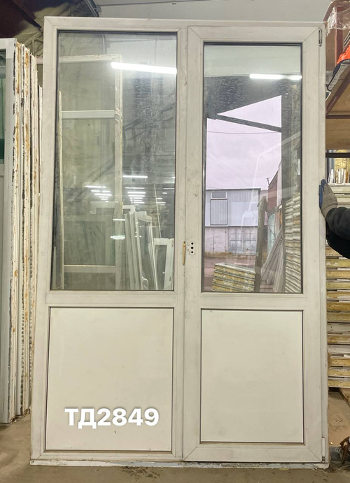 Дверь Пластиковая Б/У 224(в) х 145(ш) (Балконный блок)