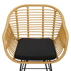 Стул барный Vetle Bent, ротанг