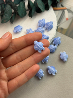 Керамические бусины, 18 мм, «Черепашка», небесный, 10 штук