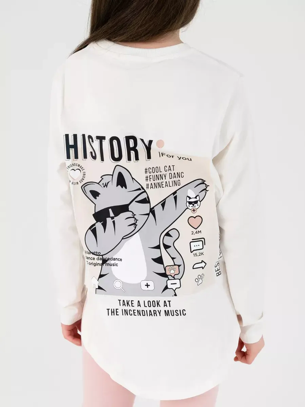 Костюм для девочки лонгслив и с леггинсы