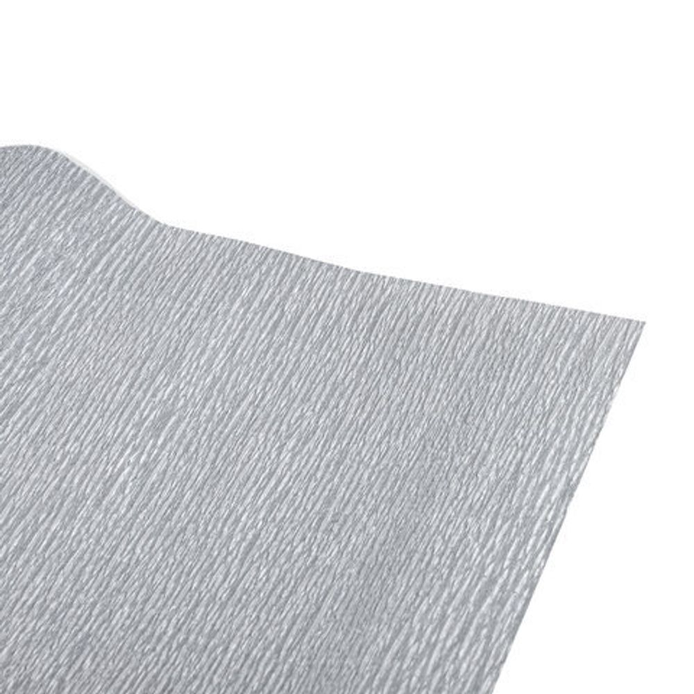 Бумага гофрированная (креповая) МЕТАЛЛИК 110 г/м2, СЕРЕБРЯНАЯ, 50х250 см, ОСТРОВ СОКРОВИЩ, 112552