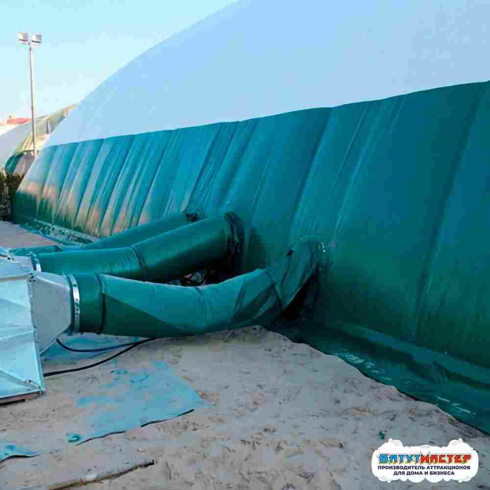 Надувной манеж для ледового катка «Север», 56×26×13 м