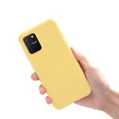 Силиконовый чехол Silicone Cover для Samsung Galaxy S10 Lite 2020 (Желтый)