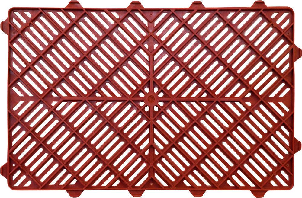 Ящик перфорированный 600×400×150, арт.: 216, объём 27, красный, код: 01168
