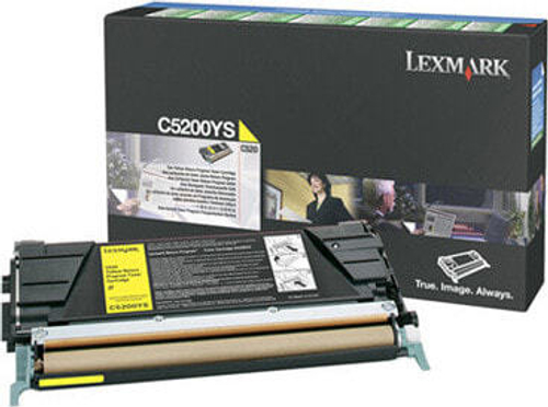 Lexmark C5200YS тонерный картридж Подлинный Желтый 1 шт