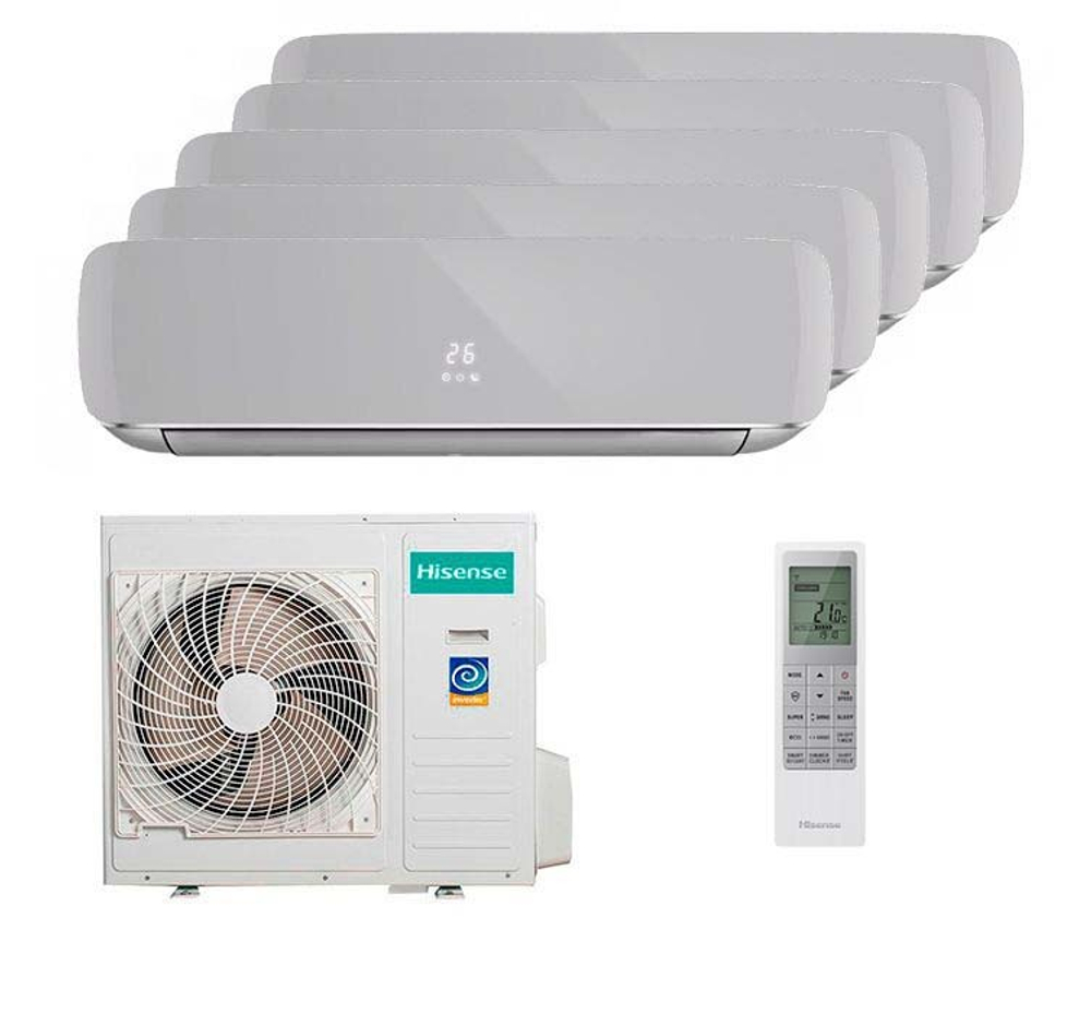 Мультисплит система на 5 комнат Hisense AMS-09UW4RVETG00(S) x 5 / AMW5-42U4RTA