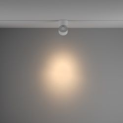 Трековый однофазный светодиодный светильник диммируемый Maytoni Unity Yin TR084-1-15W3K-D-W