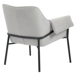 Лаунж-кресло Aline, шенилл, светло-серое