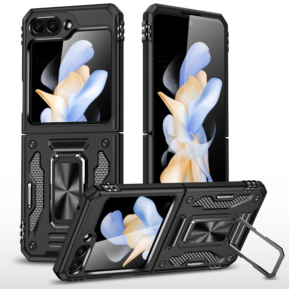 Чехол Safe Case с кольцом и защитой камеры для Samsung Galaxy Z Flip 6