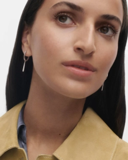 Серьги Olga Mini Hoops Серебро 925 пробы покрытое родием