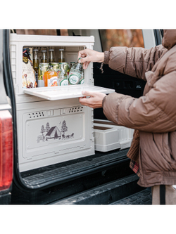 Ящик туристический Naturehike 50 л, трансформер, со столешницей, бежевый