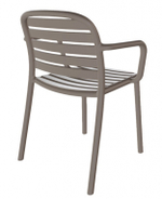 Кресло пластиковое Papatya Tarabya-K, тортора